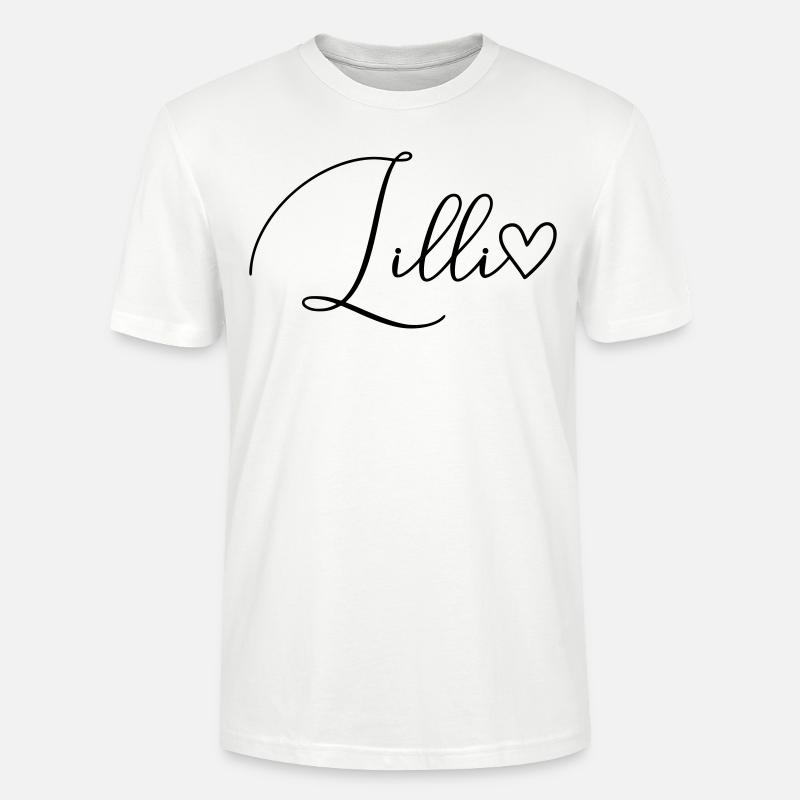 Lilli Name Vorname Mädchen - Stanley/Stella Unisex Bio-T-Shirt CRAFTER - Weiß