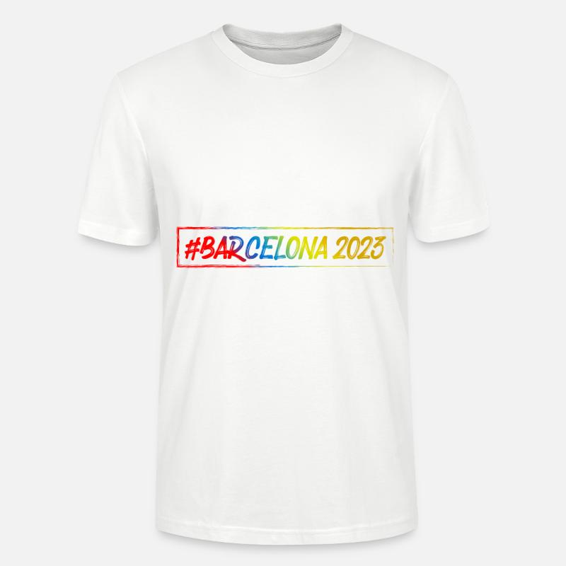 Barcelone 2023 - T-shirt bio CRAFTER Stanley Stella Unisexe - blanc