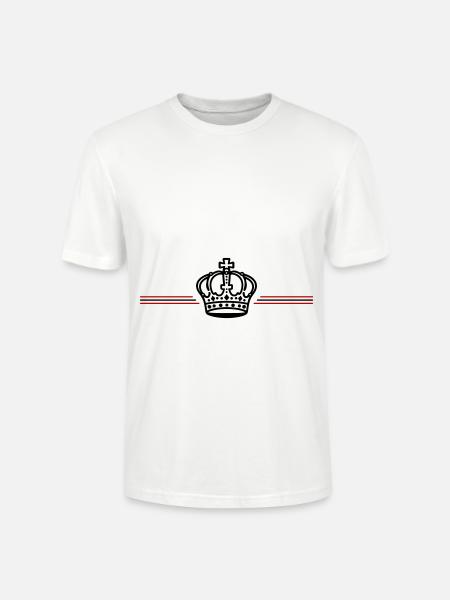 Krone Symbol Linie - Stanley/Stella Unisex Bio-T-Shirt CRAFTER - Weiß