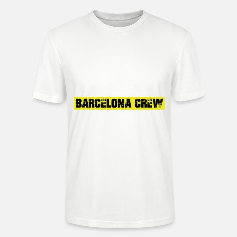 Équipage de Barcelone - T-shirt bio CRAFTER Stanley Stella Unisexe - blanc