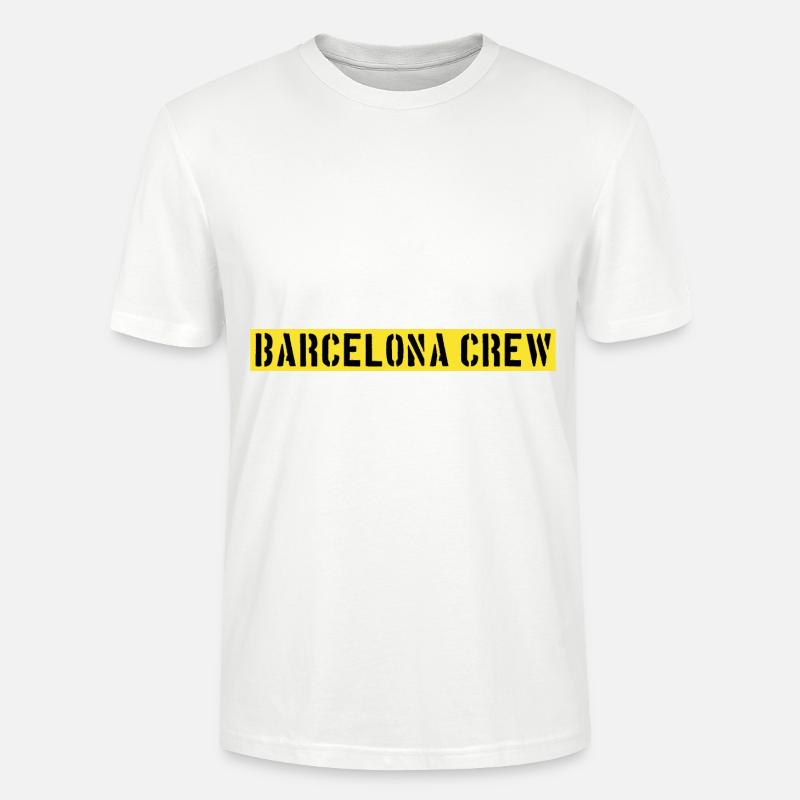 Équipage de Barcelone - T-shirt bio CRAFTER Stanley Stella Unisexe - blanc