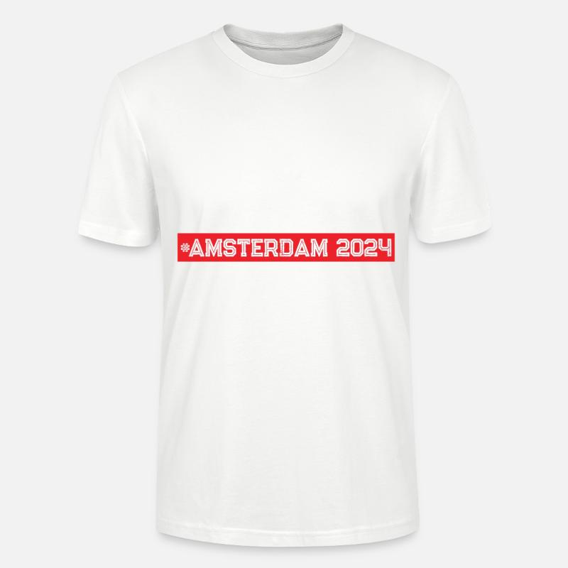 Amsterdam 2024 - T-shirt bio CRAFTER Stanley Stella Unisexe - blanc