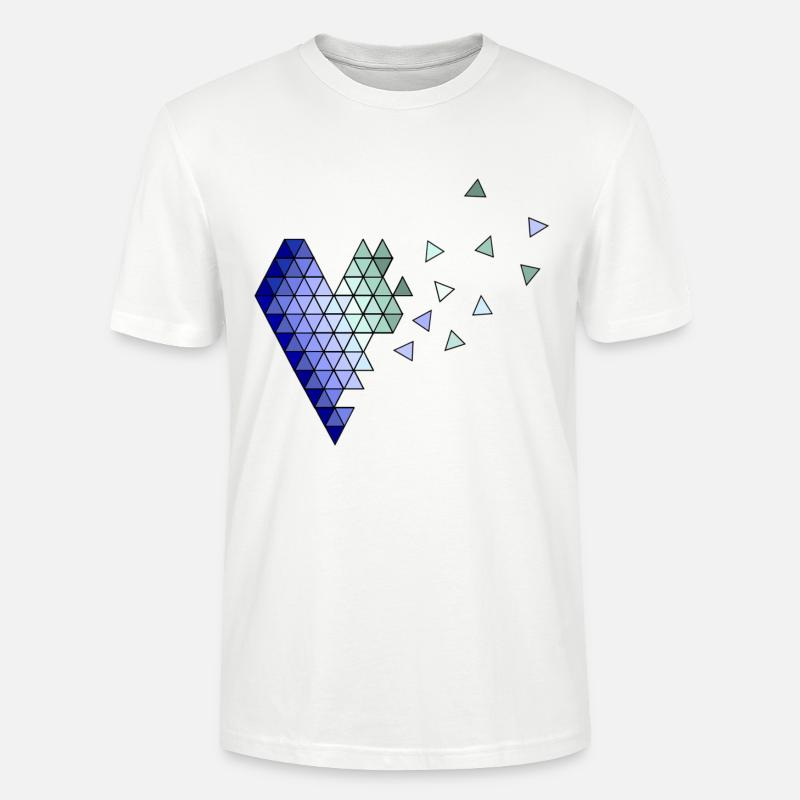 Broken Heart - Stanley/Stella Unisex Bio-T-Shirt CRAFTER - Weiß