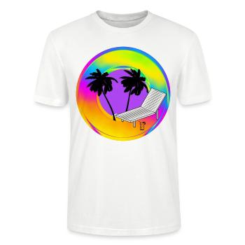 Sommer T-Shirt II - Stanley/Stella Unisex Bio-T-Shirt CRAFTER - Weiß - Vorne - Alina (178cm) & Michal (187cm)