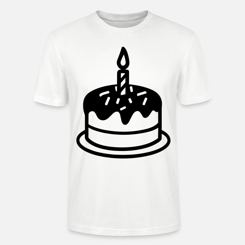 Gateau d'anniversaire - T-shirt bio CRAFTER Stanley Stella Unisexe - blanc