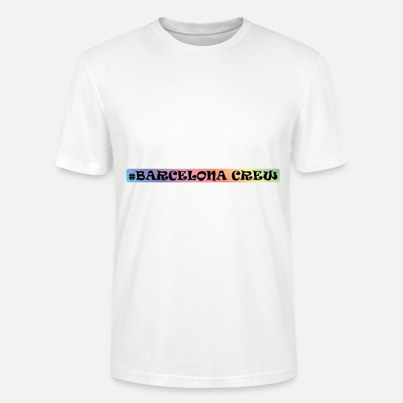 Équipage de Barcelone - T-shirt bio CRAFTER Stanley Stella Unisexe - blanc