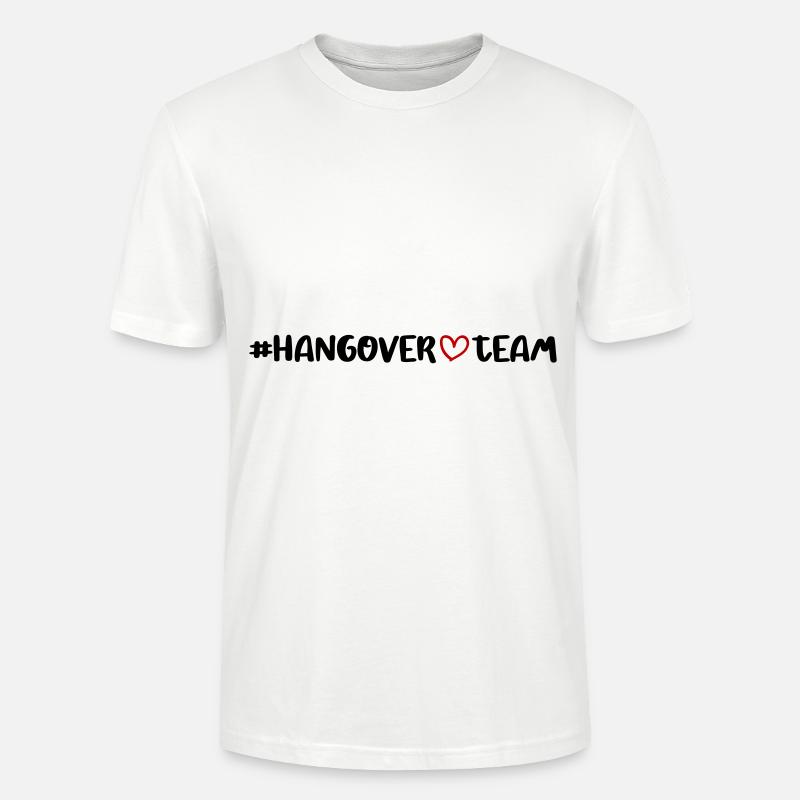 Hangover Team Herz - Stanley/Stella Unisex Bio-T-Shirt CRAFTER - Weiß