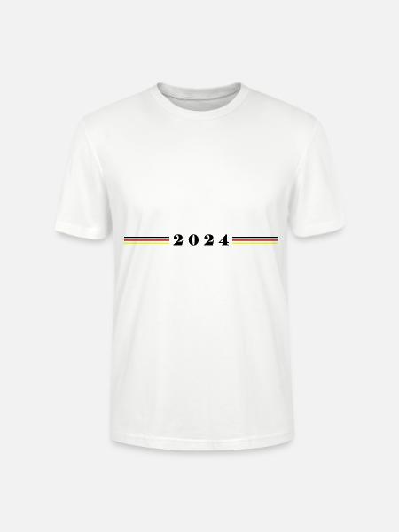 2024 Germany Flag - Stanley/Stella CRAFTER Unisex Organic T-Shirt - white