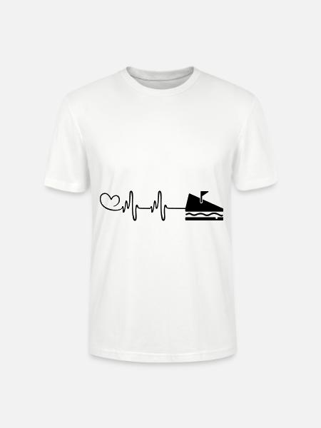 Sandwich Puls Herz - Stanley/Stella Unisex Bio-T-Shirt CRAFTER - Weiß