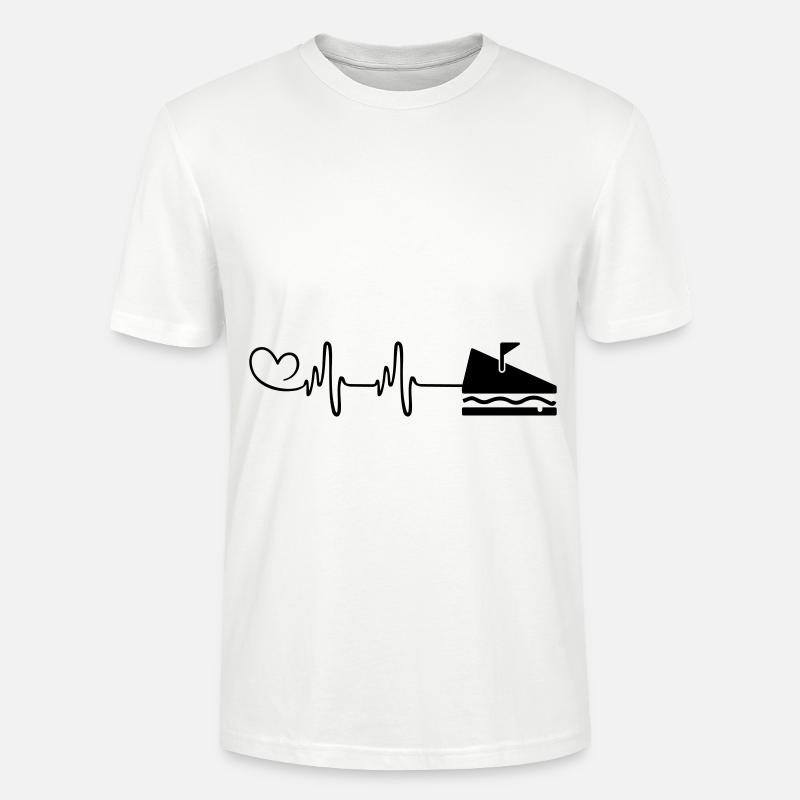 Sandwich Puls Herz - Stanley/Stella Unisex Bio-T-Shirt CRAFTER - Weiß