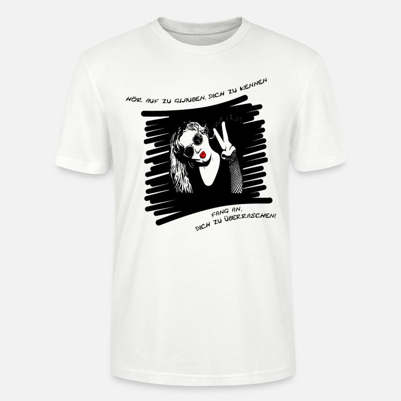 Überrasche dich - Stanley/Stella Unisex Bio-T-Shirt CRAFTER - Weiß