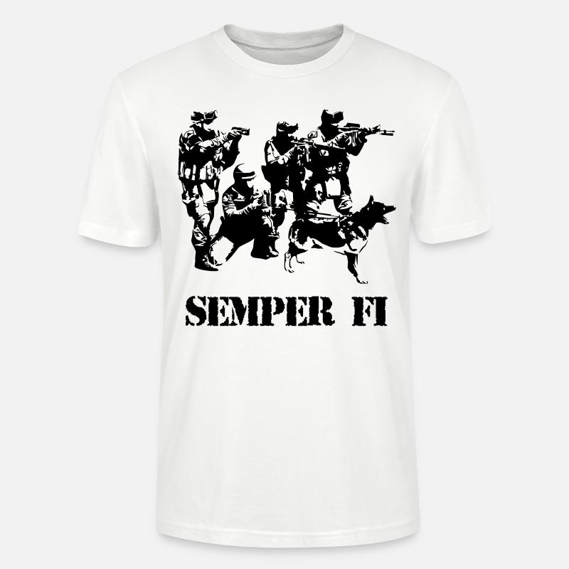 Semper Fi - T-shirt bio CRAFTER Stanley Stella Unisexe - blanc