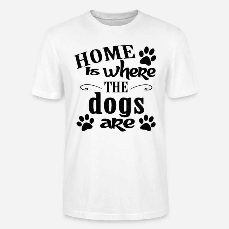 Chiens de chien - T-shirt bio CRAFTER Stanley Stella Unisexe - blanc