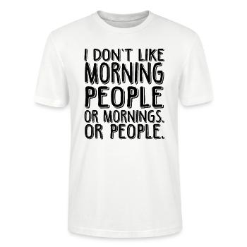 gezegde - Stanley/Stella Uniseks bio-T-shirt CRAFTER - wit - Voor - Alina (178cm) & Michal (187cm)