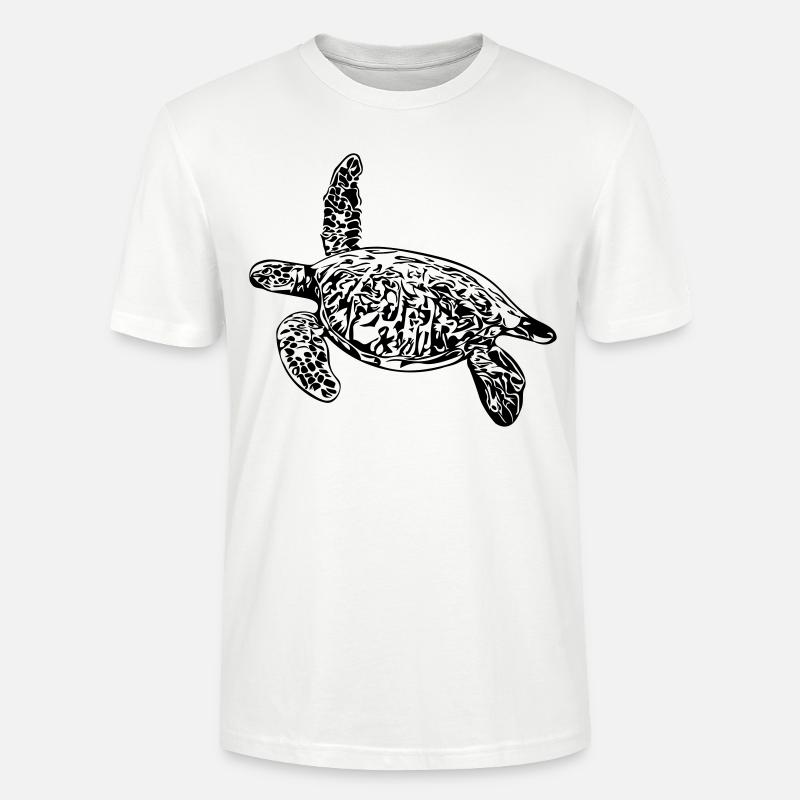Schildkröte - Vector Design - Stanley/Stella Unisex Bio-T-Shirt CRAFTER - Weiß