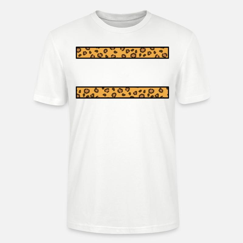 Rahmen Leopard Muster - Stanley/Stella Unisex Bio-T-Shirt CRAFTER - Weiß