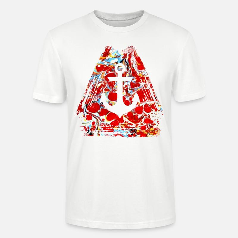 ancre e 251 - T-shirt bio CRAFTER Stanley Stella Unisexe - blanc