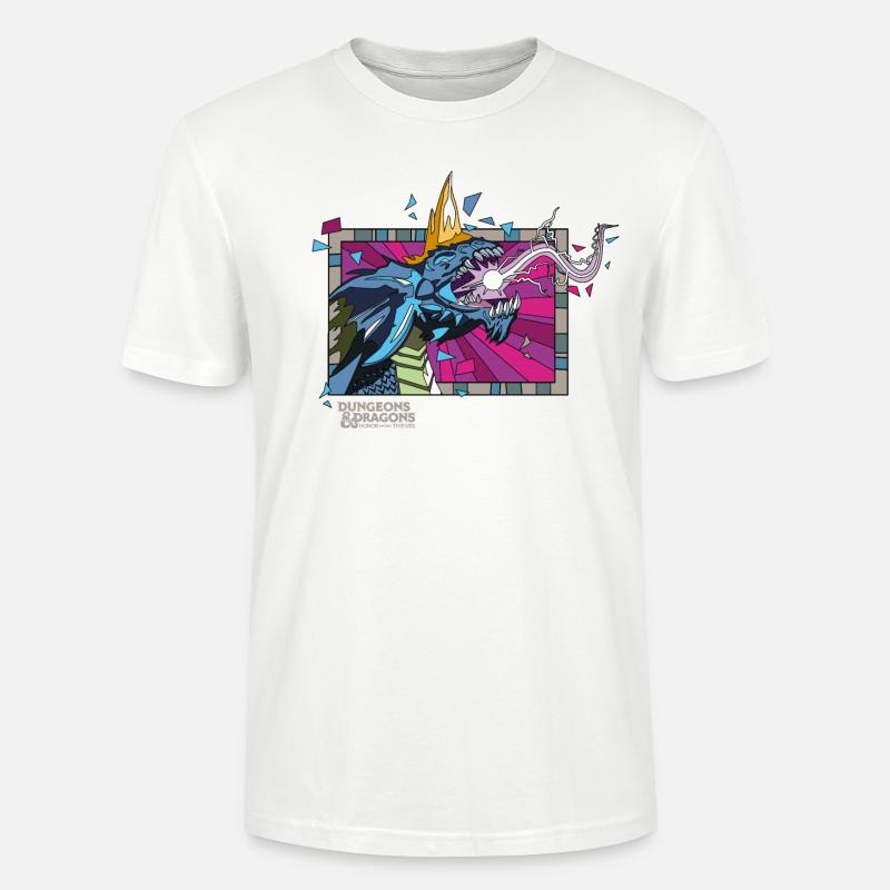 Dungeons & Dragons DND Blauer Drache - Stanley/Stella Unisex Bio-T-Shirt CRAFTER - Weiß