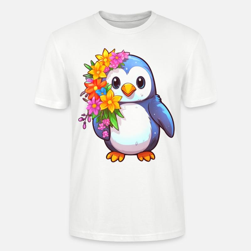 Süßer Pinguin - Stanley/Stella Unisex Bio-T-Shirt CRAFTER - Weiß