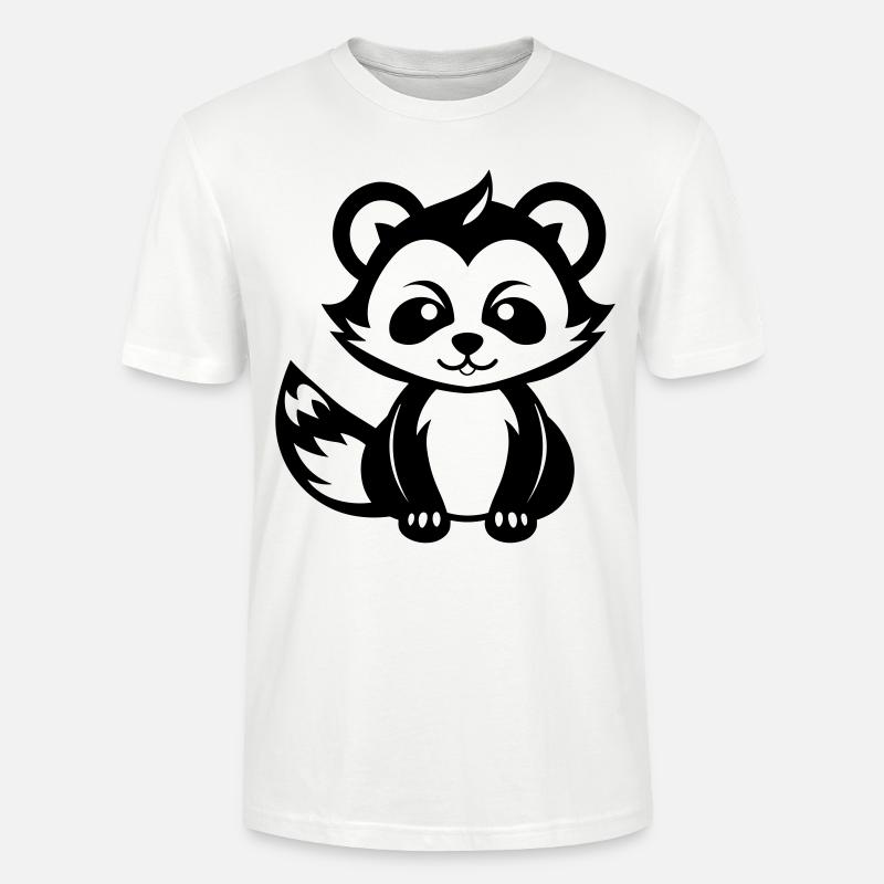 Kleiner Panda - Stanley/Stella Unisex Bio-T-Shirt CRAFTER - Weiß