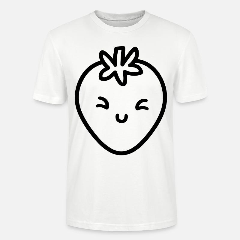 Erdbeere - Stanley/Stella Unisex Bio-T-Shirt CRAFTER - Weiß