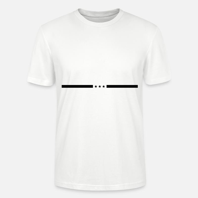 Élément de ligne d’étoile - T-shirt bio CRAFTER Stanley Stella Unisexe - blanc
