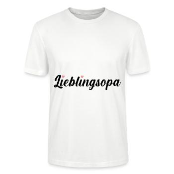 Grandpa Grandpa - Stanley/Stella CRAFTER Unisex Organic T-Shirt - white - Front - Alina (178cm) & Michal (187cm)