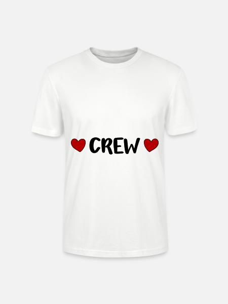 Crew Herz - Stanley/Stella Unisex Bio-T-Shirt CRAFTER - Weiß