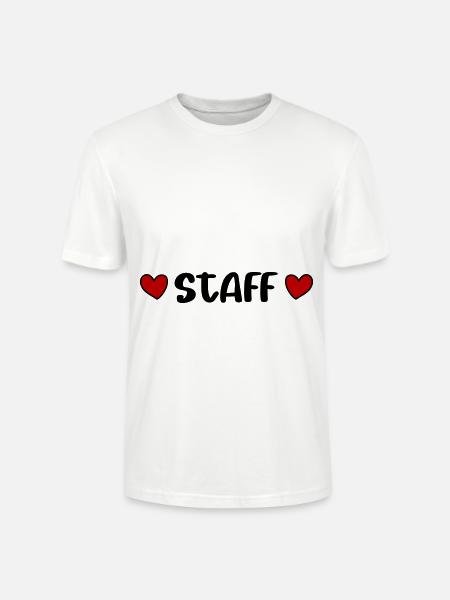 Staff Heart - Stanley/Stella CRAFTER Unisex Organic T-Shirt - white