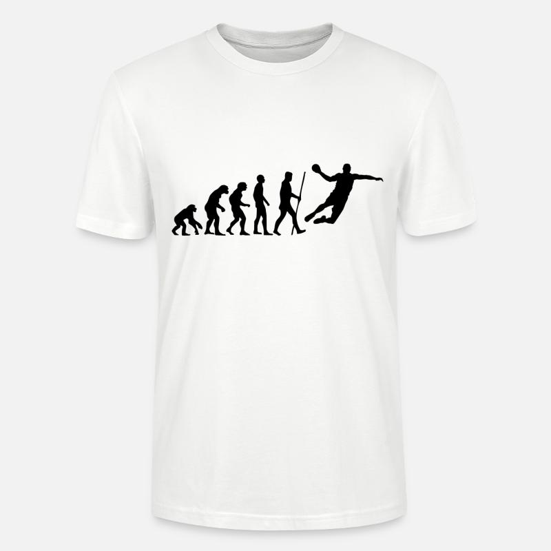 Handball Evolution - Stanley/Stella Unisex Bio-T-Shirt CRAFTER - Weiß