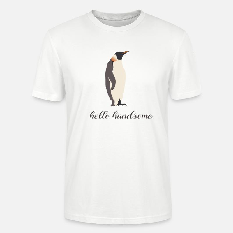 hello handsome - Stanley/Stella Unisex Bio-T-Shirt CRAFTER - Weiß