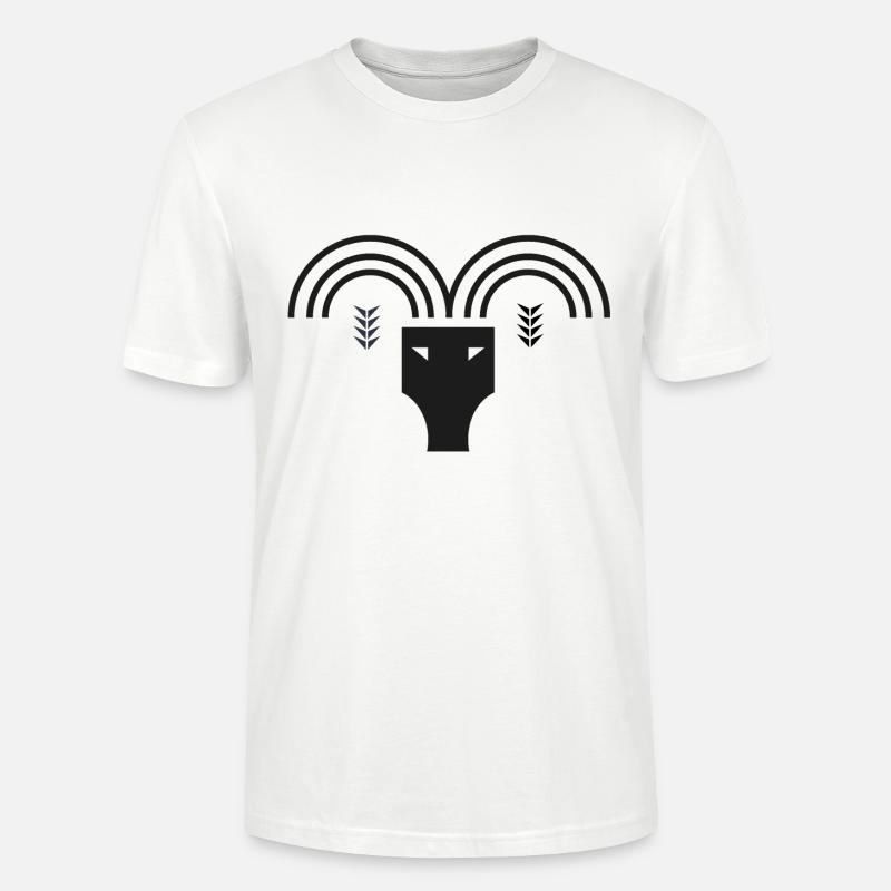 Sternzeichen Widder - Stanley/Stella Unisex Bio-T-Shirt CRAFTER - Weiß