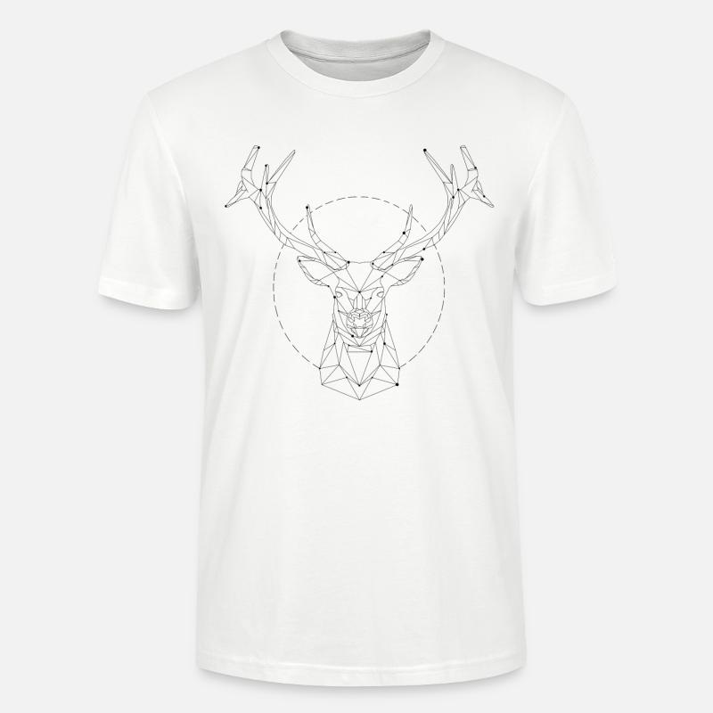 constellation Hirsch - T-shirt bio CRAFTER Stanley Stella Unisexe - blanc