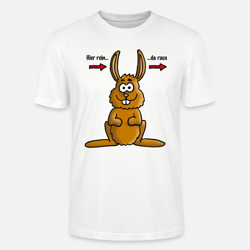 hase_02_e - Stanley/Stella Unisex Bio-T-Shirt CRAFTER - Weiß