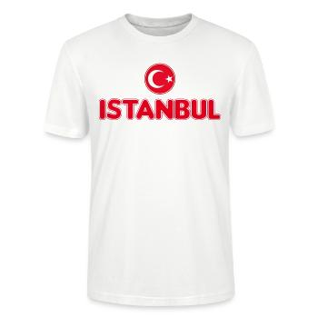 ISTANBUL - TURKEY - TURKEY - TURKEY - AYYILDIZ - Stanley/Stella CRAFTER Unisex Organic T-Shirt - white - Front - Alina (178cm) & Michal (187cm)