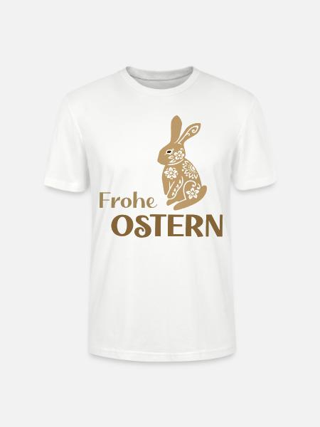 Frohe-Ostern - Stanley/Stella Unisex Bio-T-Shirt CRAFTER - Weiß