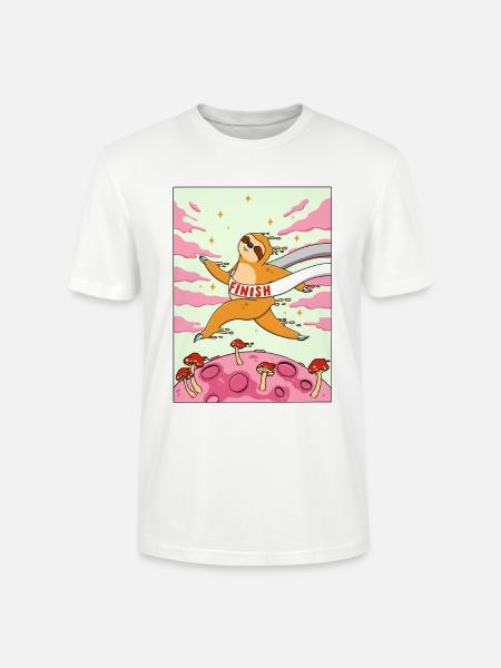Sloth Lucid Dream - Stanley/Stella CRAFTER Unisex Organic T-Shirt - white