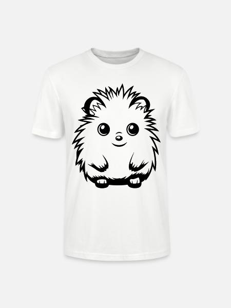 Hérisson Mignon Mignon Bébé - T-shirt bio CRAFTER Stanley Stella Unisexe - blanc