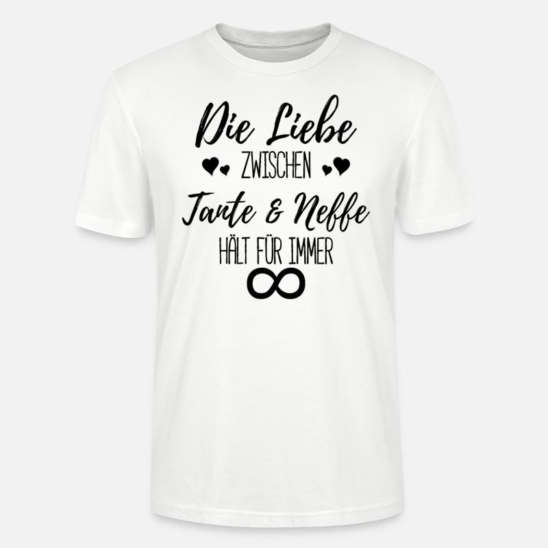 Tante Neffe Liebe Geschenkidee - Stanley/Stella Unisex Bio-T-Shirt CRAFTER - Weiß