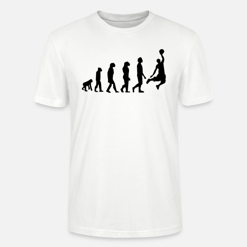 ÉVOLUTION BASKET - T-shirt bio CRAFTER Stanley Stella Unisexe - blanc