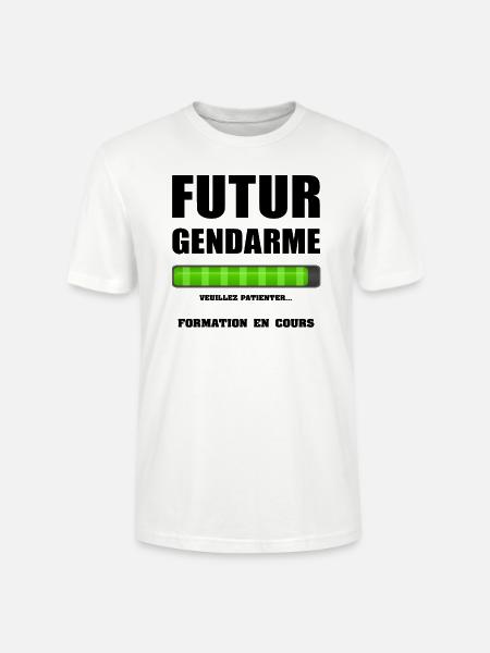 FUTUR GENDARME - T-shirt bio CRAFTER Stanley Stella Unisexe - blanc