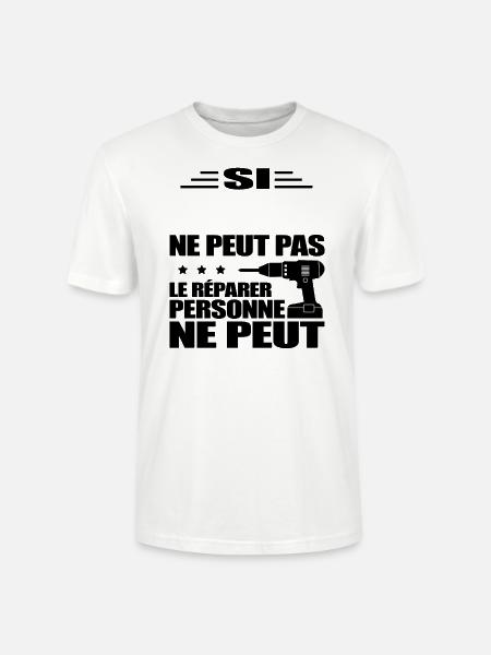 BRICOLEUR À PERSONNALISER - T-shirt bio CRAFTER Stanley Stella Unisexe - blanc
