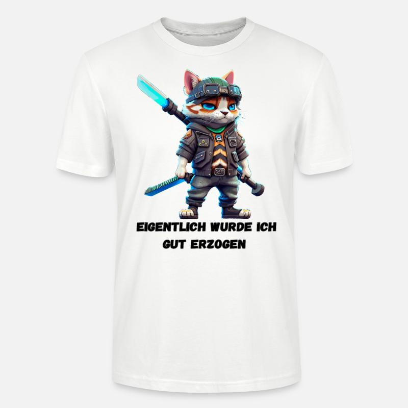Unerwartet brav: Eigentlich gut erzogen? - Stanley/Stella Unisex Bio-T-Shirt CRAFTER - Weiß