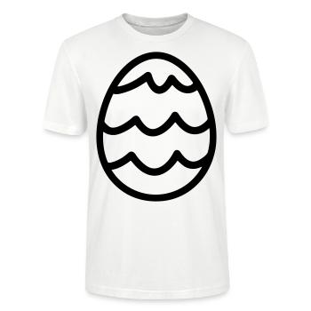 oeuf de paques - T-shirt bio CRAFTER Stanley Stella Unisexe - blanc - Devant - Alina (178cm) & Michal (187cm)