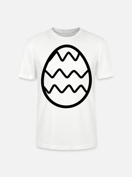 Egg - Stanley/Stella CRAFTER Unisex Organic T-Shirt - white