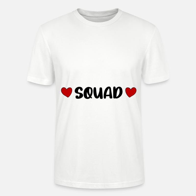 Squad Herz - Stanley/Stella Unisex Bio-T-Shirt CRAFTER - Weiß