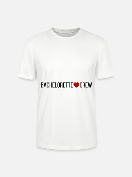 Bachelorette Crew Herz - Stanley/Stella Unisex Bio-T-Shirt CRAFTER - Weiß