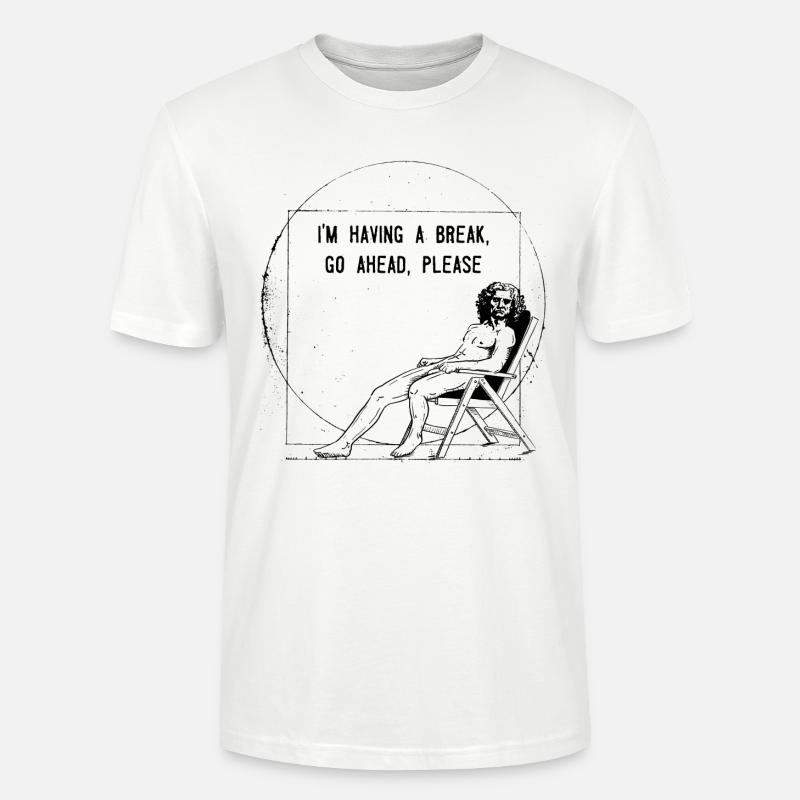 Vitruvian_Man_Leonardo_Da - Stanley/Stella Unisex Bio-T-Shirt CRAFTER - Weiß
