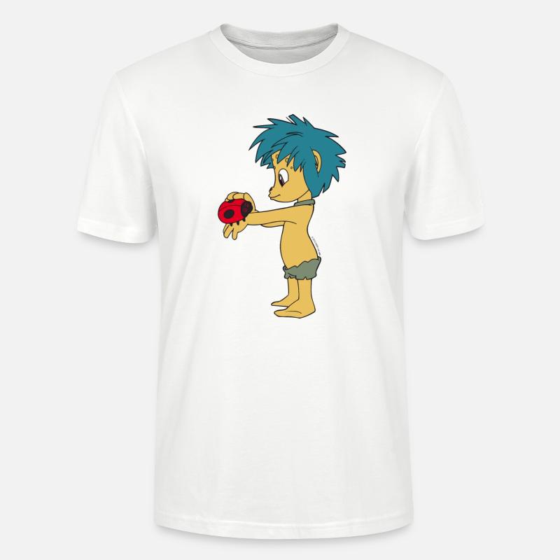 Plumps mit Marienkäfer - Stanley/Stella Unisex Bio-T-Shirt CRAFTER - Weiß
