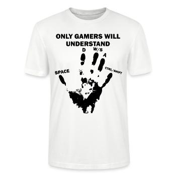 Gamer PC Online - Stanley/Stella Unisex Bio-T-Shirt CRAFTER - Weiß - Vorne - Alina (178cm) & Michal (187cm)